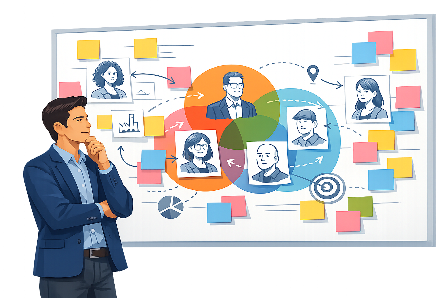 Targeting Board with People Markers Targeting Board with People Markers